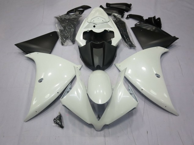 09-11 Glänzend Weiß R1 Motorrad Verkleidung 09-11 Glänzend Weiß R1 Motorrad Verkleidung