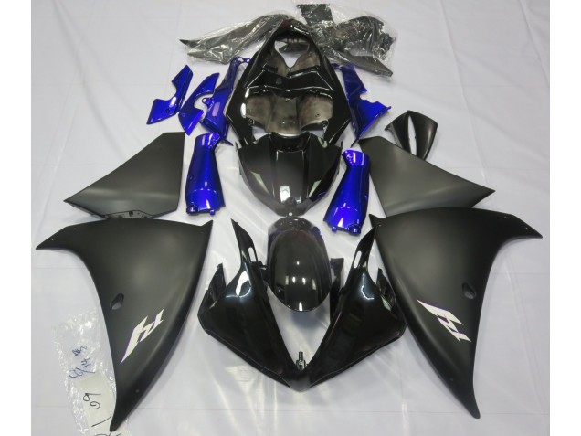 09-11 Matt Schwarz & Blau R1 Motorrad Verkleidung 09-11 Matt Schwarz & Blau R1 Motorrad Verkleidung