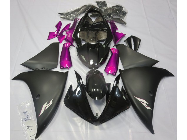 09-11 Matt Schwarz & Pink R1 Motorrad Verkleidung 09-11 Matt Schwarz & Pink R1 Motorrad Verkleidung