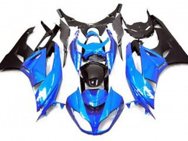 09-12 Glänzend Blau Stil ZX6R Motorrad Verkleidung