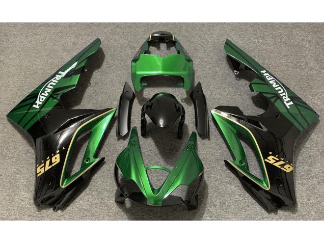 09-12 Glänzend Grün & Schwarz Daytona 675 Motorrad Verkleidung 09-12 Glänzend Grün & Schwarz Daytona 675 Motorrad Verkleidung
