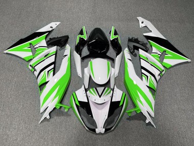 09-12 Grün-Weiß & Schwarz Zag ZX6R Motorrad Verkleidung