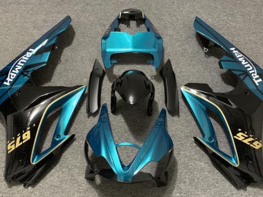 09-12 Hellblau & Schwarz Glänzend Daytona 675 Motorrad Verkleidung