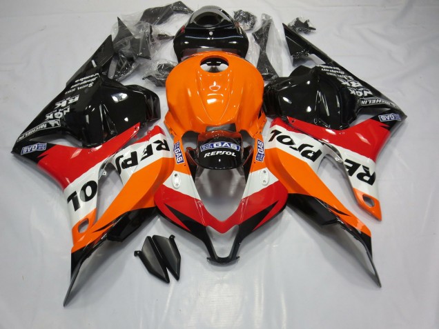 09-12 Klassischer Repsol Stil CBR600RR Motorrad Verkleidung 09-12 Klassischer Repsol Stil CBR600RR Motorrad Verkleidung