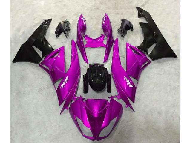 09-12 Kräftiges Pink Glänzend ZX6R Motorrad Verkleidung