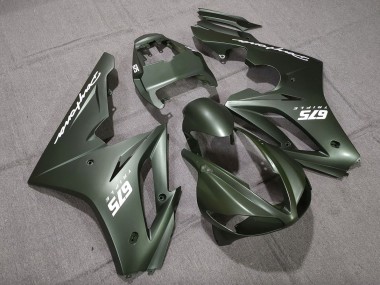 09-12 Matt Grün Weiß Daytona 675 Motorrad Verkleidung