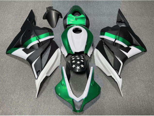 09-12 Matt Schwarzer & Grüner Stern CBR600RR Motorrad Verkleidung 09-12 Matt Schwarzer & Grüner Stern CBR600RR Motorrad Verkleidung