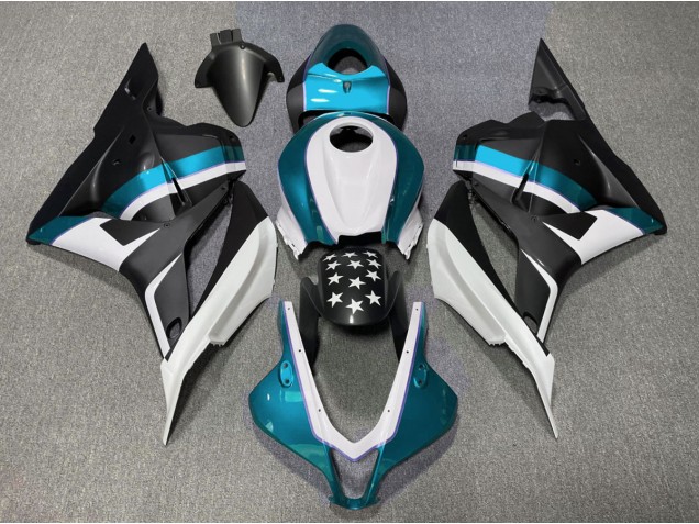 09-12 Matt Schwarzer & Hellblauer Stern CBR600RR Motorrad Verkleidung 09-12 Matt Schwarzer & Hellblauer Stern CBR600RR Motorrad Verkleidung