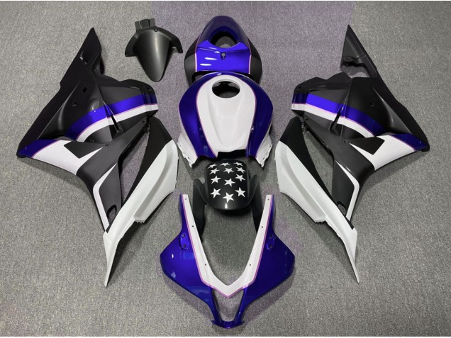 09-12 Matt Schwarzer & Tiefes Blauer Stern CBR600RR Motorrad Verkleidung 09-12 Matt Schwarzer & Tiefes Blauer Stern CBR600RR Motorrad Verkleidung