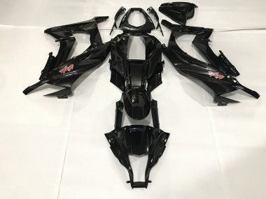 09-12 Metallicschwarz ZX6R Motorrad Verkleidung