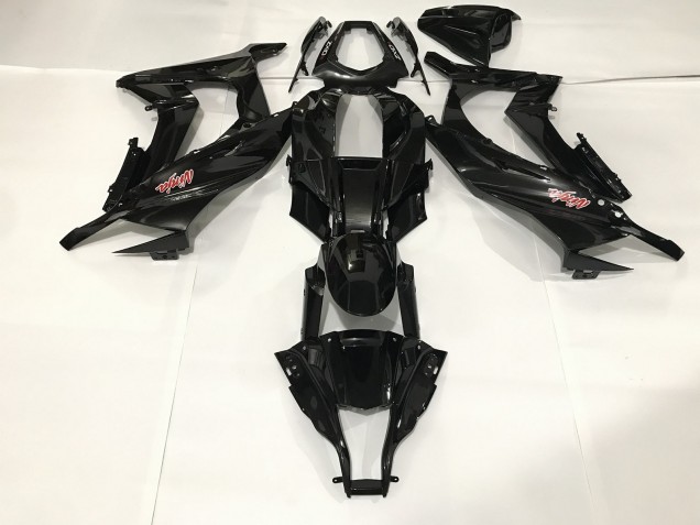 09-12 Metallicschwarz ZX6R Motorrad Verkleidung