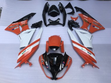 09-12 Orange Glänzend & Logos ZX6R Motorrad Verkleidung