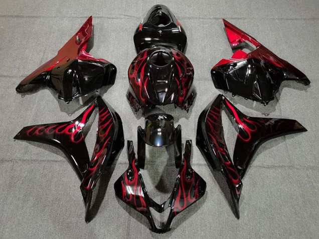 09-12 Rot Flamme CBR600RR Motorrad Verkleidung 09-12 Rot Flamme CBR600RR Motorrad Verkleidung