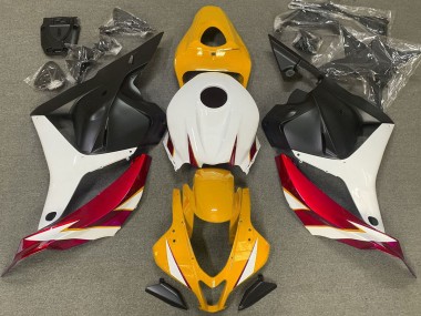 09-12 Rot Glänzend Weiß & Gelb CBR600RR Motorrad Verkleidung