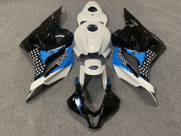 09-12 Schwarz Blau & Weiß CBR600RR Motorrad Verkleidung 09-12 Schwarz Blau & Weiß CBR600RR Motorrad Verkleidung