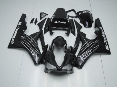 09-12 Schwarz Glanz Mit Weiß Daytona 675 Motorrad Verkleidung