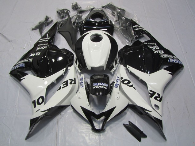 09-12 Weiß & Schwarz Repsol CBR600RR Motorrad Verkleidung 09-12 Weiß & Schwarz Repsol CBR600RR Motorrad Verkleidung