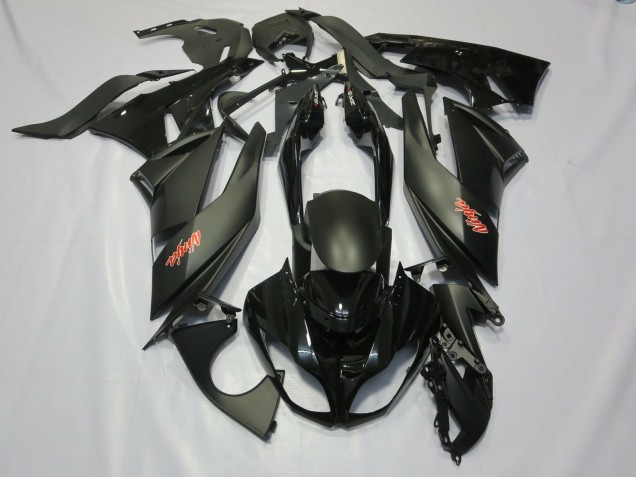 09-12 Schwarz ZX6R Motorrad Verkleidung
