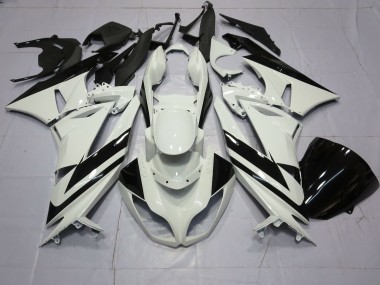 09-12 Spezial Weißschwarz ZX6R Motorrad Verkleidung