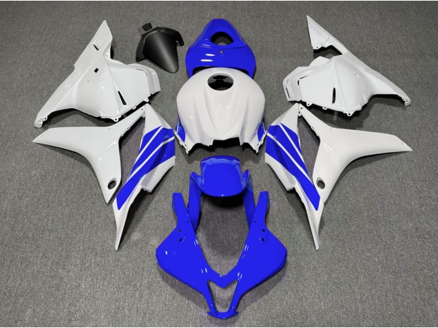 09-12 Tiefes Blauer & Weißer Seitenstreifen CBR600RR Motorrad Verkleidung 09-12 Tiefes Blauer & Weißer Seitenstreifen CBR600RR Motorrad Verkleidung