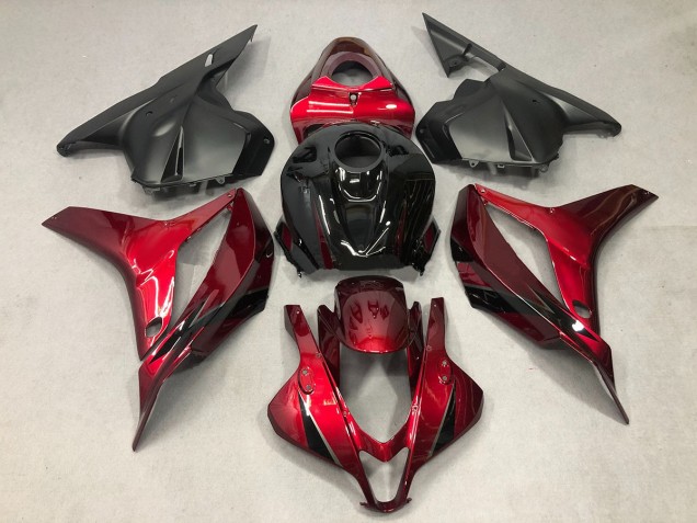 09-12 Tiefrot Mit Schwarz CBR600RR Motorrad Verkleidung