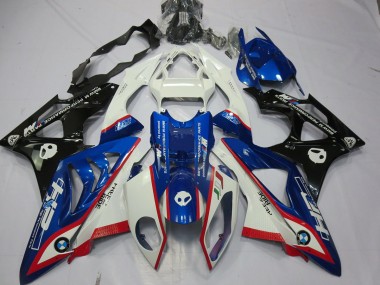 09-14 Alien Blau & Weiß S1000RR Motorrad Verkleidung