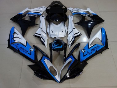 09-14 Alien Blau & Weiß S1000RR Motorrad Verkleidung