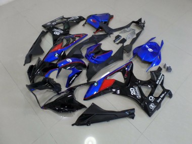 09-14 Alien Blau & Weiß S1000RR Motorrad Verkleidung