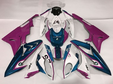 09-14 Alien Blau & Weiß S1000RR Motorrad Verkleidung