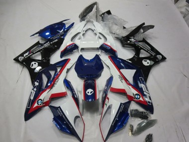 09-14 Alien Blau & Weiß S1000RR Motorrad Verkleidung