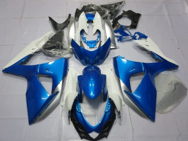 09-16 Blau & Weiß GSXR 1000 Motorrad Verkleidung