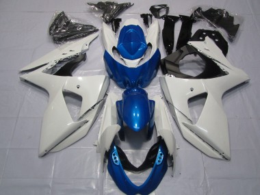 09-16 Weiß & Blau GSXR 1000 Motorrad Verkleidung