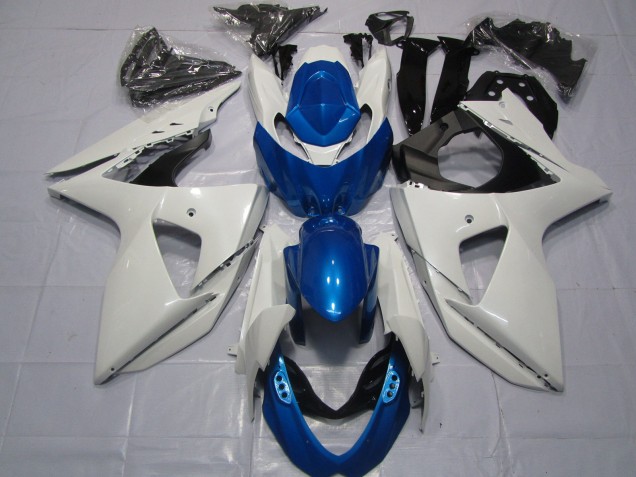 09-16 Weiß & Blau GSXR 1000 Motorrad Verkleidung 09-16 Weiß & Blau GSXR 1000 Motorrad Verkleidung