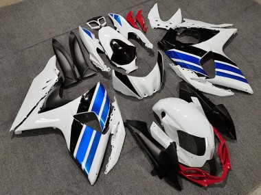 09-16 Weiß Blau & Rot Stil GSXR 1000 Motorrad Verkleidung