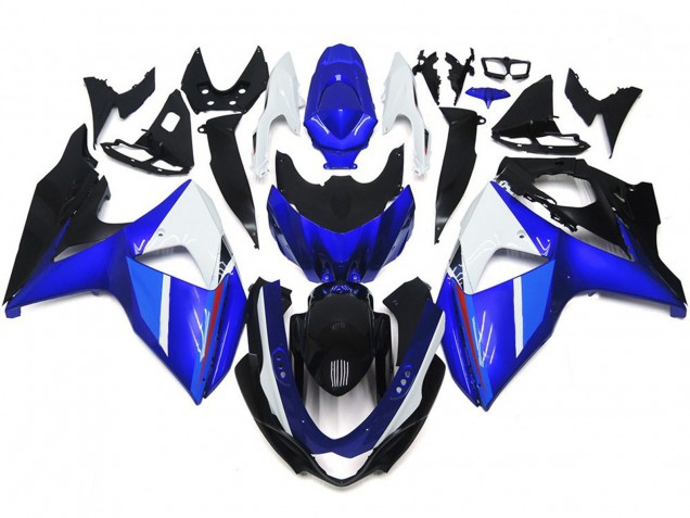 09-16 Einfarbig Schwarz Glänzend Blau Weiß GSXR 1000 Motorrad Verkleidung 09-16 Einfarbig Schwarz Glänzend Blau Weiß GSXR 1000 Motorrad Verkleidung