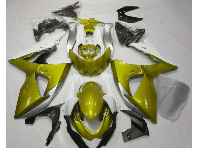 09-16 Glänzend Gelb & Weiß GSXR 1000 Motorrad Verkleidung 09-16 Glänzend Gelb & Weiß GSXR 1000 Motorrad Verkleidung