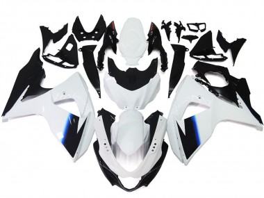 09-16 Glänzend Weiß & Schwarz GSXR 1000 Motorrad Verkleidung