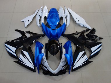 09-16 Glänzend Weiß & Schwarz Mit Rot Mattblau GSXR 1000 Motorrad Verkleidung