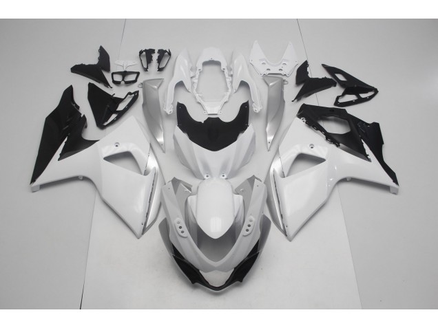 09-16 Glänzend Weiß & Silber GSXR 1000 Motorrad Verkleidung 09-16 Glänzend Weiß & Silber GSXR 1000 Motorrad Verkleidung