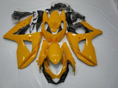 09-16 Glänzendes Gelb GSXR 1000 Motorrad Verkleidung
