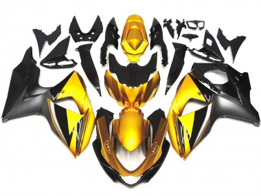 09-16 Gold & Grau OEM-Stil Benutzerdefiniert GSXR 1000 Motorrad Verkleidung