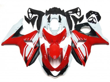 09-16 Rot Glanz Mit Schwarzem Stil GSXR 1000 Motorrad Verkleidung