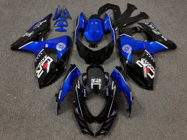 09-16 Schwarz & Blau Mit Benutzerdefinierten Logos GSXR 1000 Motorrad Verkleidung 09-16 Schwarz & Blau Mit Benutzerdefinierten Logos GSXR 1000 Motorrad Verkleidung