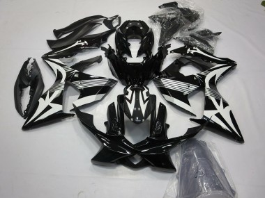 09-16 Schwarz & Weiß GSXR 1000 Motorrad Verkleidung