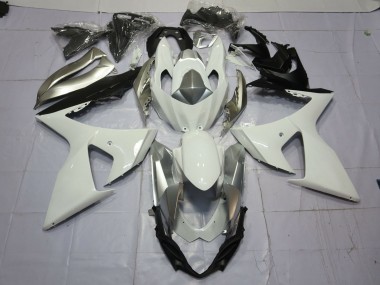 09-16 Silber & Weiß GSXR 1000 Motorrad Verkleidung