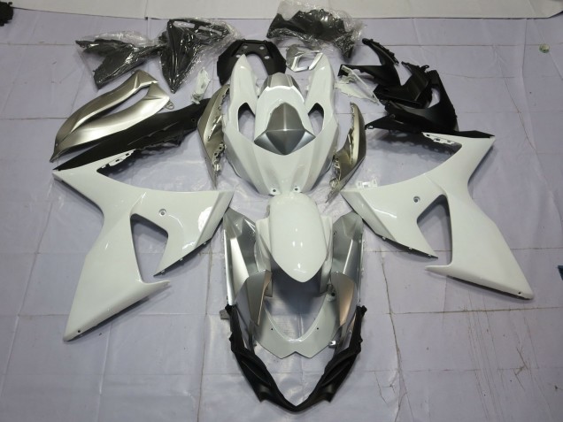 09-16 Silber & Weiß GSXR 1000 Motorrad Verkleidung 09-16 Silber & Weiß GSXR 1000 Motorrad Verkleidung