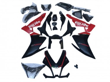 10-15 Matt Schwarz & Rot RSV4 1000 Motorrad Verkleidung
