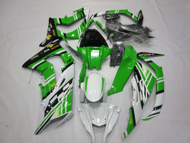 11-15 Grün-Weiß-Schwarz 1 ZX10R Motorrad Verkleidung 11-15 Grün-Weiß-Schwarz 1 ZX10R Motorrad Verkleidung