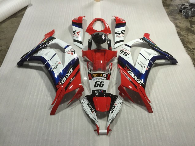 11-15 Rot Blau & Weiß Rennen ZX10R Motorrad Verkleidung 11-15 Rot Blau & Weiß Rennen ZX10R Motorrad Verkleidung