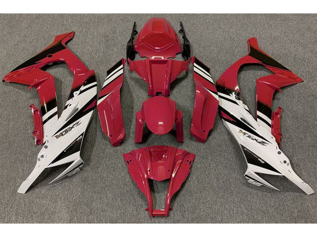 11-15 Rot Glänzend & Weiß ZX10R Motorrad Verkleidung 11-15 Rot Glänzend & Weiß ZX10R Motorrad Verkleidung